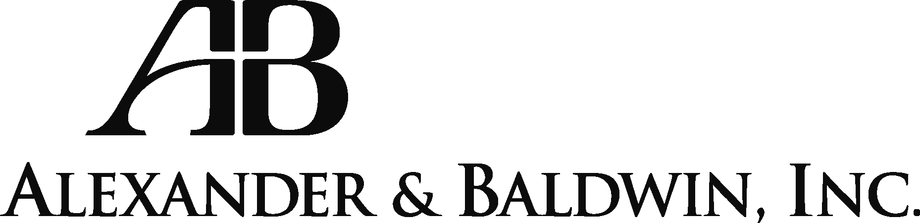 Alexander & Baldwin  Black Logo Vector Logo